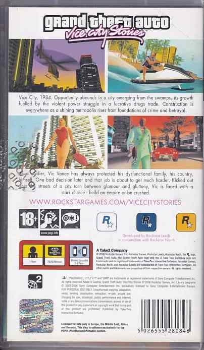 Grand theft auto Vice city stories - PSP (B Grade) (Genbrug)